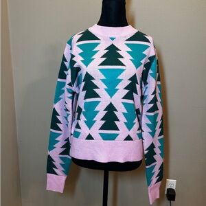 🎄Grayson Threads Pink and Green Tree Sweater🌲size med women size XS men’s